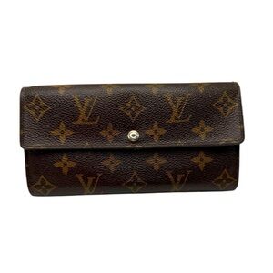 Louis Vuitton Brown Monogram Porte Tresor International Sarah Long Wallwt